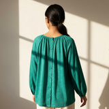 Teal Marl Jersey Knit, Viscose