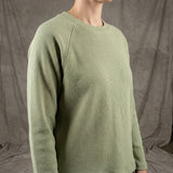 Cotton Stretch Interlock Knit Fabric, 420 gsm — Green