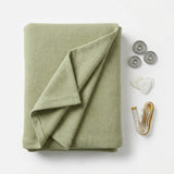 Cotton Stretch Interlock Knit Fabric, 420 gsm — Green
