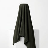 Dark Grey Marl Rib Knit, Cotton-Poly, 210 gsm