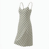 Black Horizontal-Stripe Jersey Knit, Cotton-Poly, 220 gsm