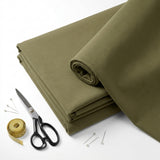 Polyester Cotton Scuba Knit Fabric, 400 gsm, 180 cm — Khaki