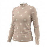 Cream Dots Jersey Knit, Modal