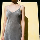 Cotton Polyester Velvet Fabric, 240 gsm, 168 cm — Grey
