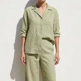 100% Polyester Linen-Look Fabric, 175 gsm, 145 cm — Khaki