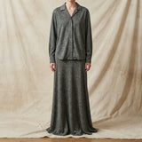 Dark Grey Marl Jersey Knit, Poly-Cotton, 200 gsm