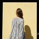 Bold Floral Modal Stretch Jersey Knit Fabric, 165 gsm, 165 cm — Grey