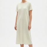 Light Cream Marl Jersey Knit, Linen