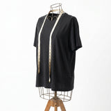 Tencel Lyocell Stretch Jersey Knit Fabric, 220 gsm, 175 cm — Black