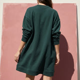 100% Cotton French Terry Fabric, 280 gsm, 170 cm — Green