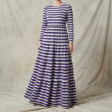 Light Pink Horizontal-Stripe Jersey Knit, Poly-Cotton