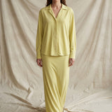 Viscose Stretch Jersey Knit Fabric, 220 gsm, 155 cm — Yellow