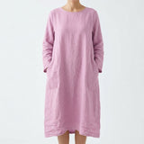 Light Purple Textured Linen-Look, Polyester