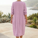 Light Purple Textured Linen-Look, Polyester