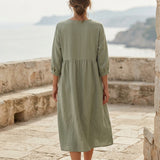 Sage Linen-Look, Polyester