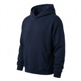 Brushed Cotton Polyester French Terry Fabric, 290 gsm, 186 cm — Navy