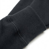 Cotton Piqué Knit Fabric, 372 gsm, 176 cm — Black