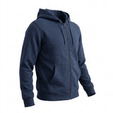 Dark Blue Marl French Terry, Polyester, 280 gsm
