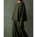 Polyester Cotton Fleece Fabric, 364 gsm, 180 cm — Green