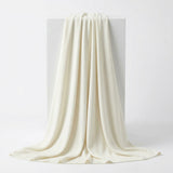 Washed Modal Polyester Jersey Knit Fabric, 160 gsm, 165 cm — White