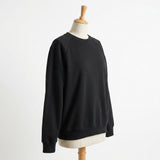 Cotton Polyester French Terry Fabric, 300 gsm, 185 cm — Black, ref EF-274251