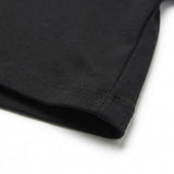 Cotton Stretch Rib Knit Fabric, 250 gsm, 125 cm — Black