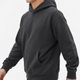 100% Cotton French Terry Fabric, 360 gsm, 165 cm — Black