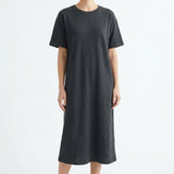 Linen Cotton Scuba Knit Fabric, 332 gsm, 150 cm — Black