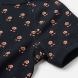 Cream Floral Jersey Knit, Cotton