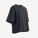 Polyester Cotton Jersey Knit Fabric, 155 gsm, 175 cm — Black