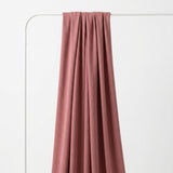 Brushed Cotton Stretch French Terry Fabric, 240 gsm, 162 cm — Pink