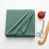Polyester Cotton French Terry Fabric, 220 gsm, 200 cm — Green