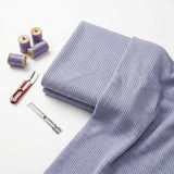 Jacquard Polyester Stretch Jersey Knit Fabric, 235 gsm, 168 cm — Blue