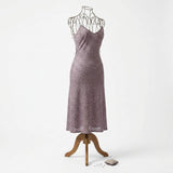 Mauve Openwork-Leaf Lace, Polyester