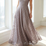Mauve Openwork-Leaf Lace, Polyester