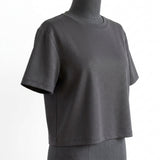 Dark Charcoal Jersey Knit, Viscose-Poly