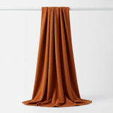 Brushed Cotton Polyester French Terry Fabric, 310 gsm — Orange