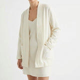 Polyester Stretch Linen-Look Fabric, 280 gsm — Beige