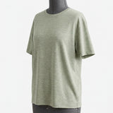 Light Grey-Green Marl Jersey Knit, Polyester
