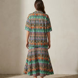 Green Diamond Jersey Knit, Viscose