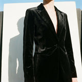 Black Plush Velvet, Polyester