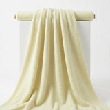 100% Polyester Sherpa Fleece Fabric, 250 gsm, 170 cm — Yellow