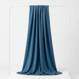 Cotton Polyester Stretch French Terry Fabric, 270 gsm, 180 cm — Blue