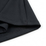 Polyester Modal Stretch Scuba Knit Fabric, 260 gsm, 180 cm — Black