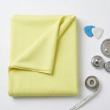 Cotton Stretch Rib Knit Fabric, 350 gsm, 115 cm — Yellow