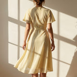 Yellow Dots Mesh, Cotton