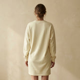 100% Cotton French Terry Fabric, 230 gsm, 155 cm — Yellow