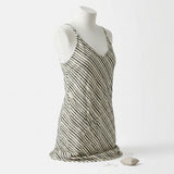 Black Stripes Crepe, Cotton-Poly