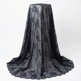 Black Openwork Lace, Nylon, 90 gsm