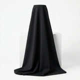 Polyester Modal Stretch Scuba Knit Fabric, 350 gsm, 180 cm — Black